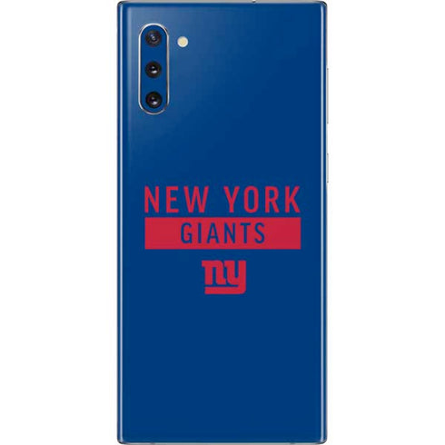 NFL New York Giants Blue Performance Series Galaxy Note 10 Skin